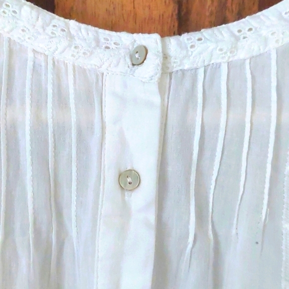 Loveshackfancy White Ecru Lorelei Dress Size XS Bohemian Festival - Picture 11 of 16